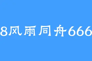 8风雨同舟666