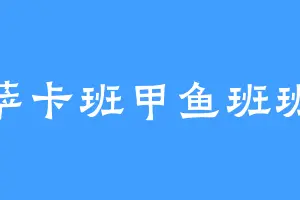 萨卡班甲鱼班班