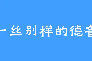 一丝别样的德鲁