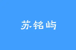 苏铭屿