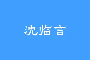 沈临言