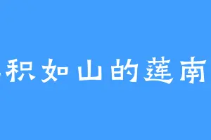 堆积如山的莲南希