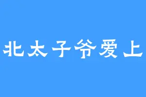 东北太子爷爱上我