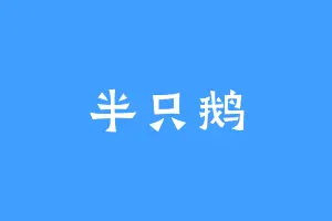 半只鹅