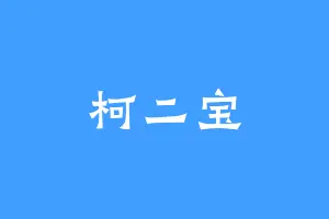 柯二宝