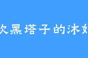 喜欢黑塔子的沐妃雪