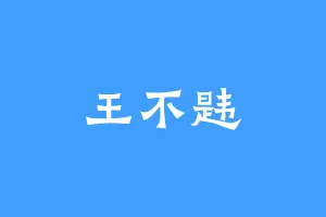 王不韪