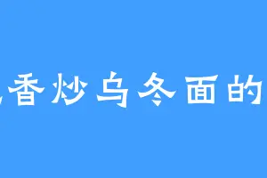 爱吃香炒乌冬面的玄君