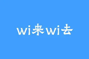 wi来wi去
