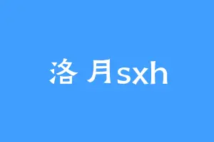 洛月sxh